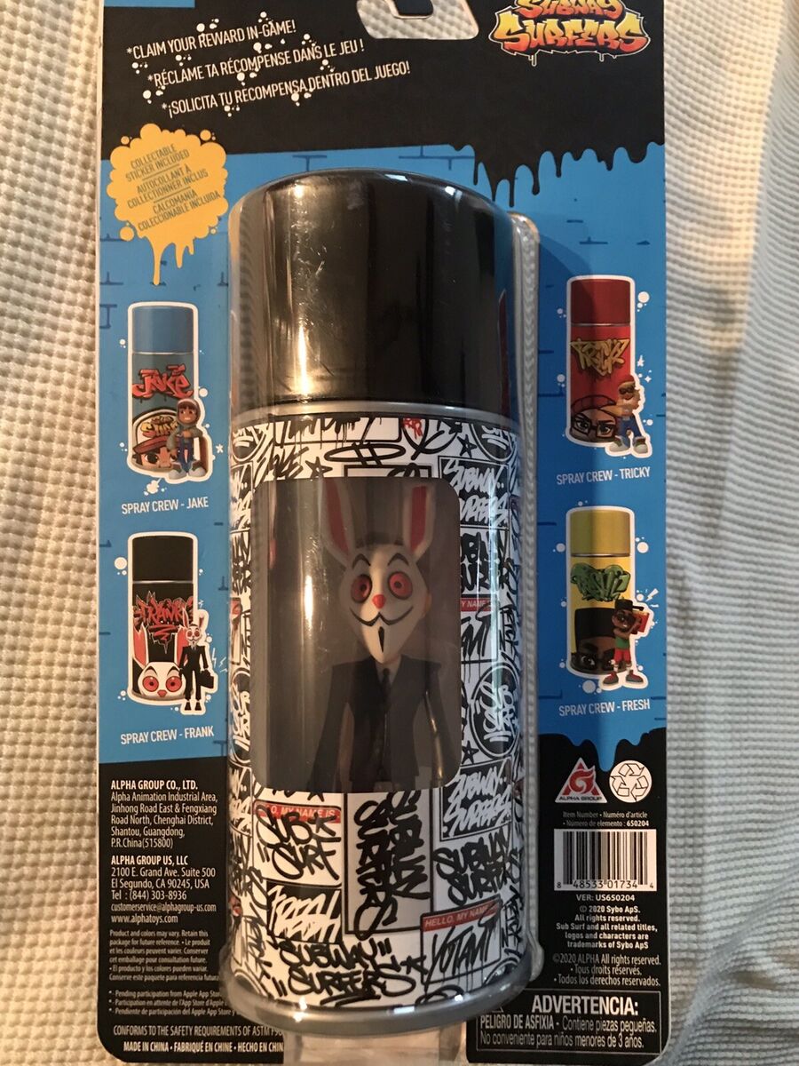 Subway Surfers Spray Crew Fresh Can with 4 Vinyl Figure and