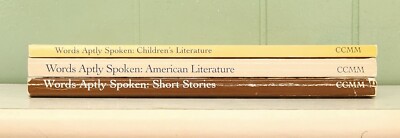 LOT OF 3 Words Aptly Spoken: Short Stories / America & Childrens Literature