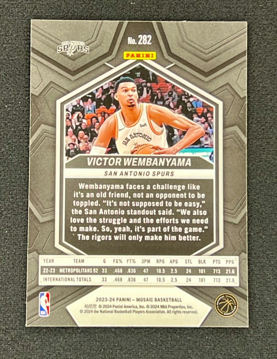 2023-24 Mosaic Victor Wembanyama CITY EDITION RC SP Rookie 2023-24 Mosaic Victor Wembanyama CITY EDITION RC SP Rookie