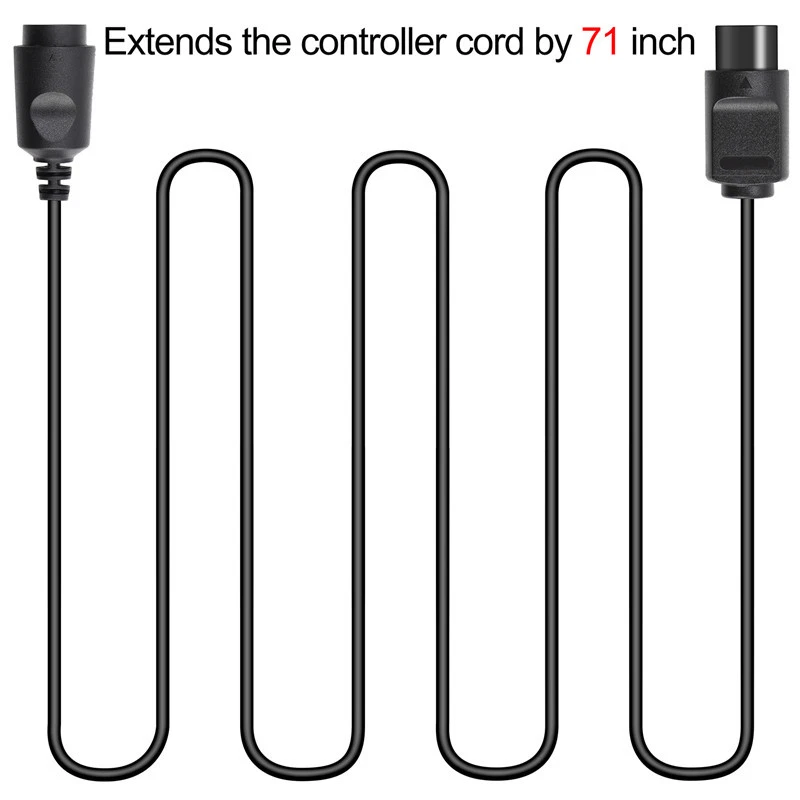 1 x 2 x 4 N64 1.8M 6FT Extension Cable Controller Cord For N64 Console Contoller - Image 4 of 4