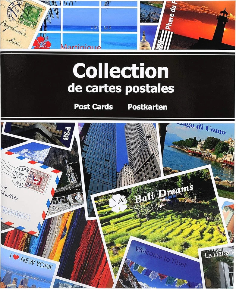Postcard Collection Album 21x25.5cm, Exacompta, Durable, Holds 200 Cards