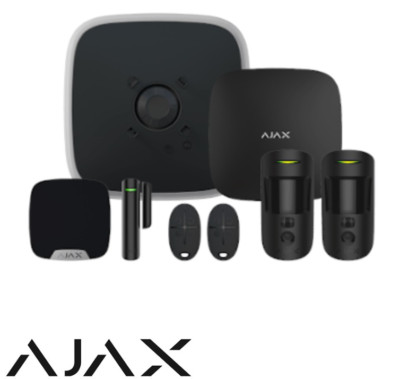 AJAX SYSTEMS KIT MIT SCHLÜSSELANHÄNGERN DD SIRENE - WIFI+LAN+4G AJAX-HUB 2 PLUS-CAM-DD-KIT