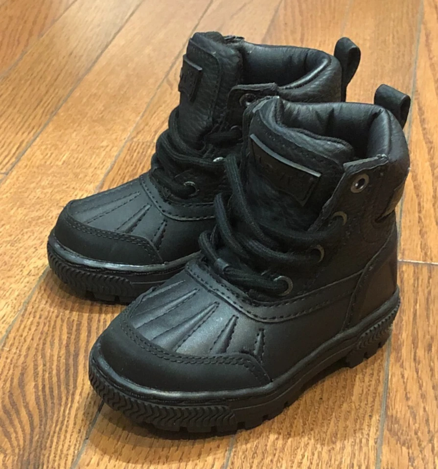 *NEW* Toddler LEVI'S NORWAY HI (TD) WINTER BOOTS BLACK / BLACK (554784 Z16) 👍 - Image 3 of 4
