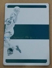 2018-19 NATIONAL TREASURES NBA FINALS NAMEPLATE PLATE 1/1 STEPHEN CURRY