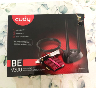 Cudy WiFi 7 WE9300S PCIe WiFi Card for PC, 6GHz Tri-Band Wireless Adapter BE200