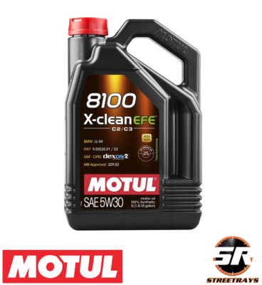 Motul 109471 8100 X-Clean EFE 5W-30 Synthetic Motor Oil - 5L | eBay