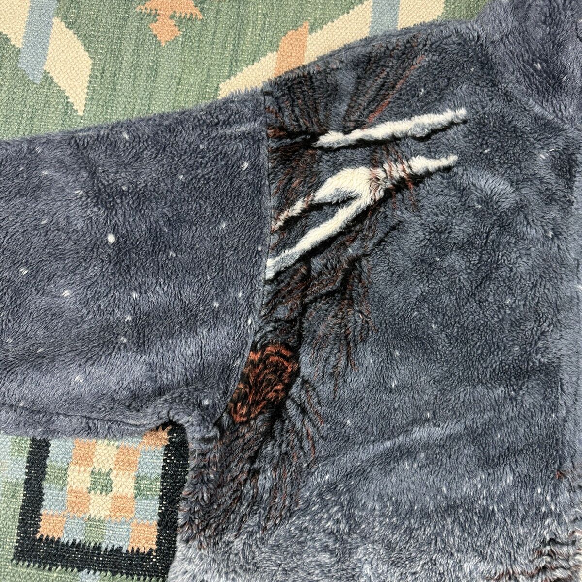 Vintage 90s Snow Nature All Over Print Fleece Jacket Men's Vintage 90s Snow Nature All Over Print Fleece Jacket Men's