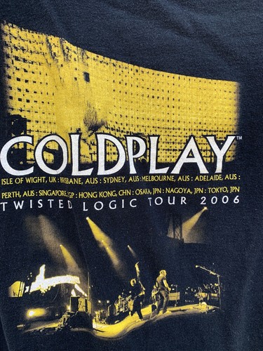 Coldplay Twisted Logic Tour 2006 T-Shirt Band Concert Tee S - Picture 8 of 12