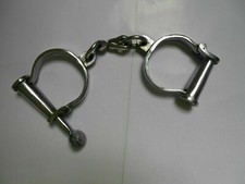 Iron New Handcuffs Antique Style Shackles-Props Iron New Handcuff 11.5 Inch