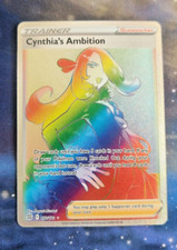 Cynthia's Ambition Rainbow Rare 178/172 Brilliant Stars Pokemon TCG Secret Rare on eBay
