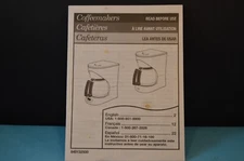HAMILTON BEACH Proctor-Silex "COFFEEMAKERS" MANUAL  3 Languages 840132500  11/04