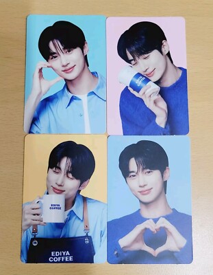 Schöner Läufer Byeon WooSeok x EDIYA Kaffee Fotokarten Set Korea +  US Tarif
