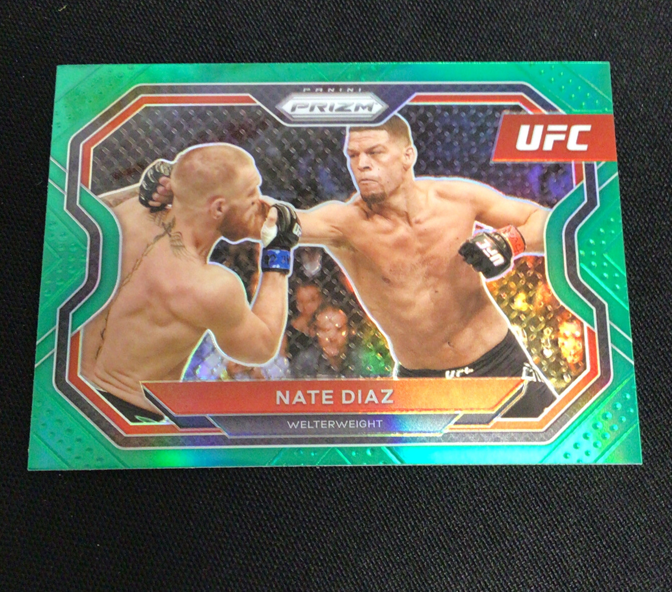 2021 Panini Prizm UFC Nate Diaz #115 Green