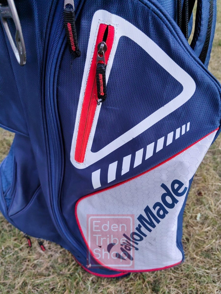Taylormade Blue/Red/White Dual Strap Carry Stand Bag 15-Way