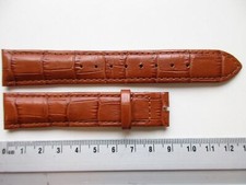 D&G Dolce & Gabanna XL brown alligator print 20 MM leather watch band strap