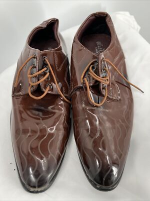 size 16 brown dress shoes MENS Pecan Brown Leather Dress Shoes