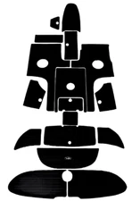 2005-06 ONLY SX 230 HO AR YAMAHA JET BOAT COMPLETE KIT TRACTION MATS BLACKTIP