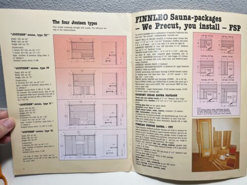 Vintage Finnleo Sauna Company Catalog Brochure 1980s Spa Steam Bath - Picture 3 of 5