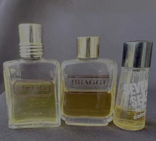 Vtg BRAGGI Charles Revson, Aramis Estee Lauder & Seven Seas Faberge Used Cologne