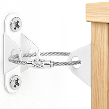 6Pack Furniture Anchors for Baby Proofing, anti Tip Straps Safety Kit to Prev...