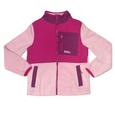 Eddie Bauer Girl's Regular Fit Polar Fleece Full Zip Mock Neck Jacket XL
