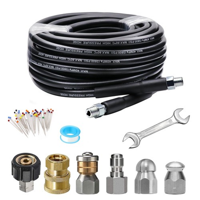 #ad #ad Sewer Jetter Kit 25 FT for Pressure Washer 5800 PSI Drain Cleaner Hose 1 4 I $40.03