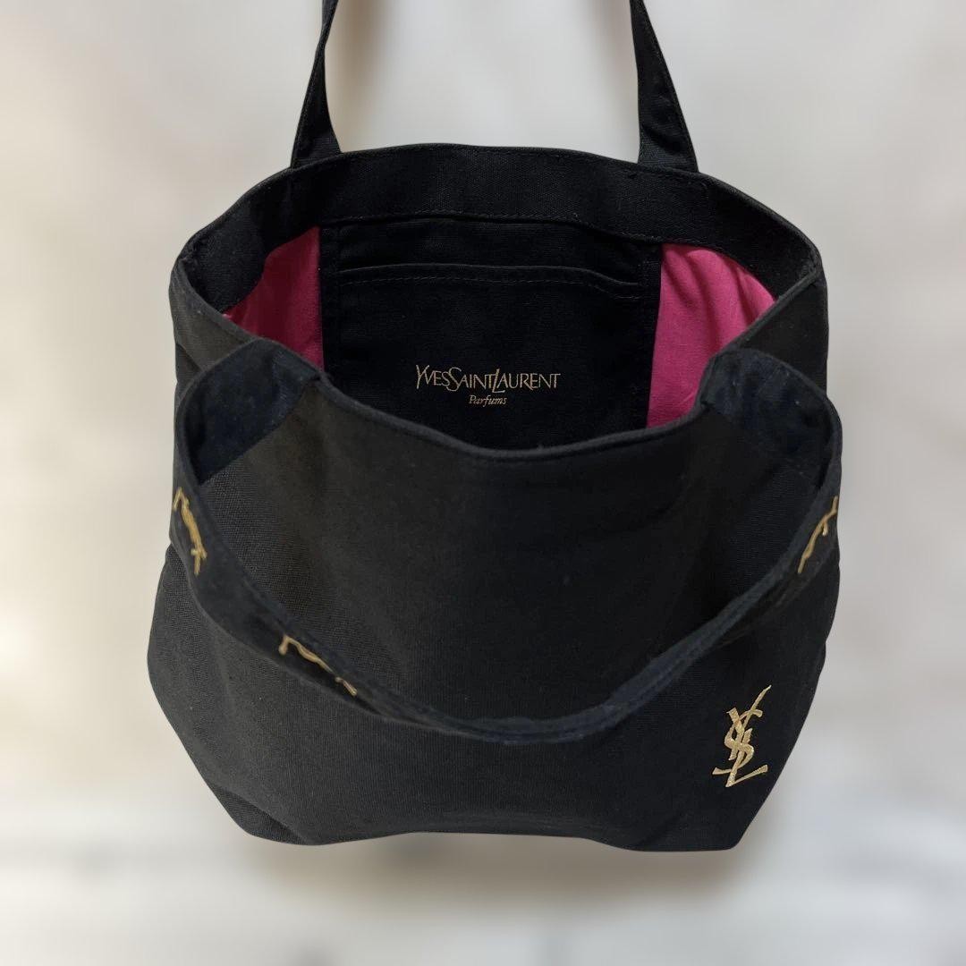 SAINT LAURENT Borsa tote YSL nera tela lussuosa