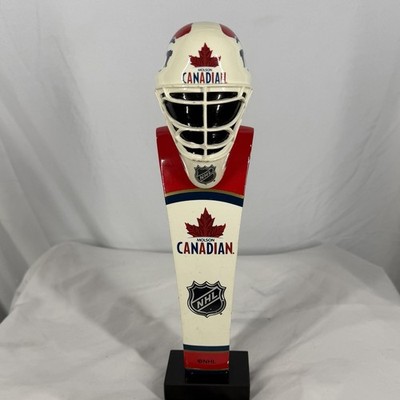 Molson Canadian Beer Tap Handle with Helmet Hockey NHL Goalie Mask See PICS