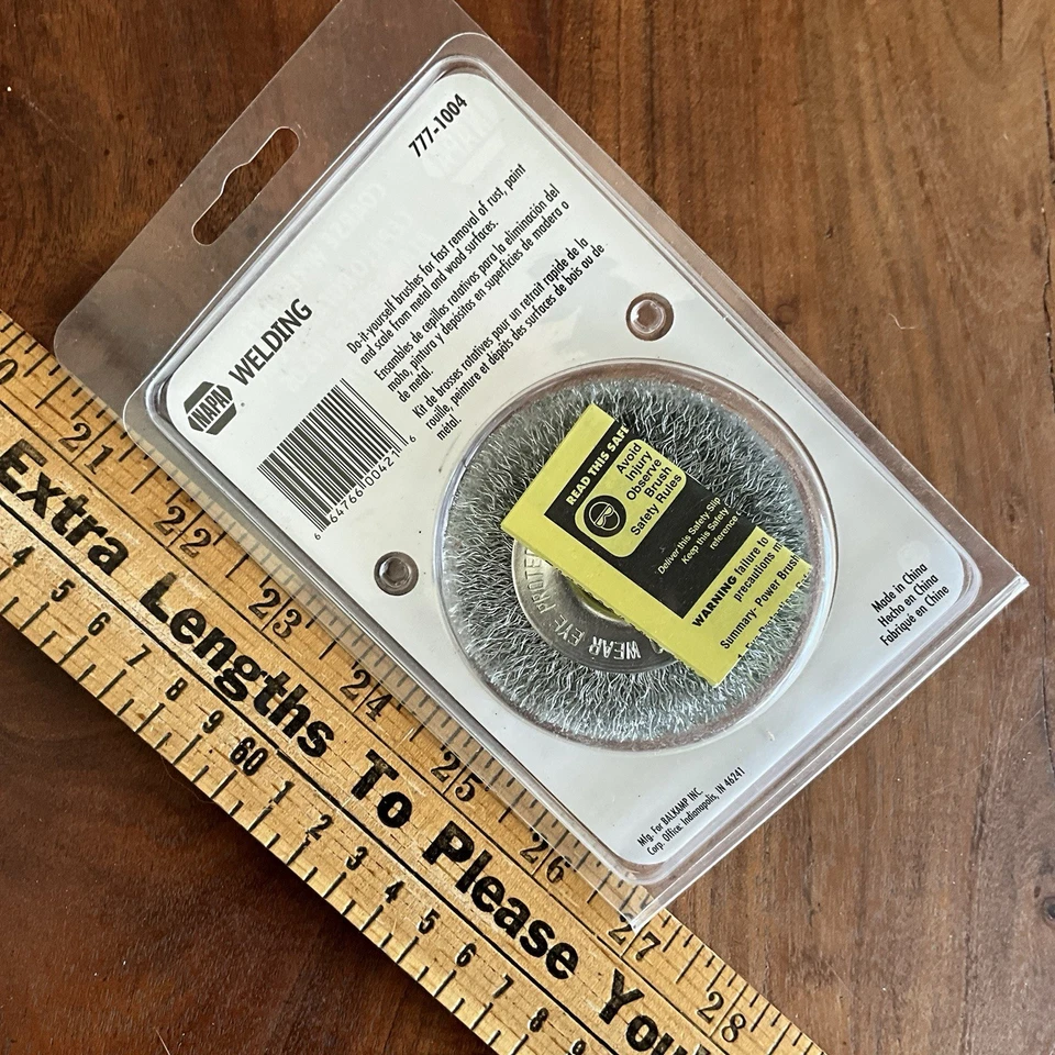NEW Napa Coarse Wire Wheel 3" 75mm 777-1004 1/4" Shank - Image 2 of 2