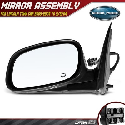Driver Power Mirror with Manual Folding Heated for Lincoln Town Car 2003-2004