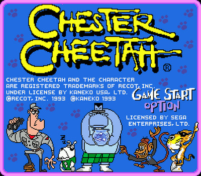 Chester Cheetah Too Cool To Fool - Sega Genesis Game Only