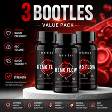 3pcs Leviathan Nutrition Hemo Flow Supplement...
