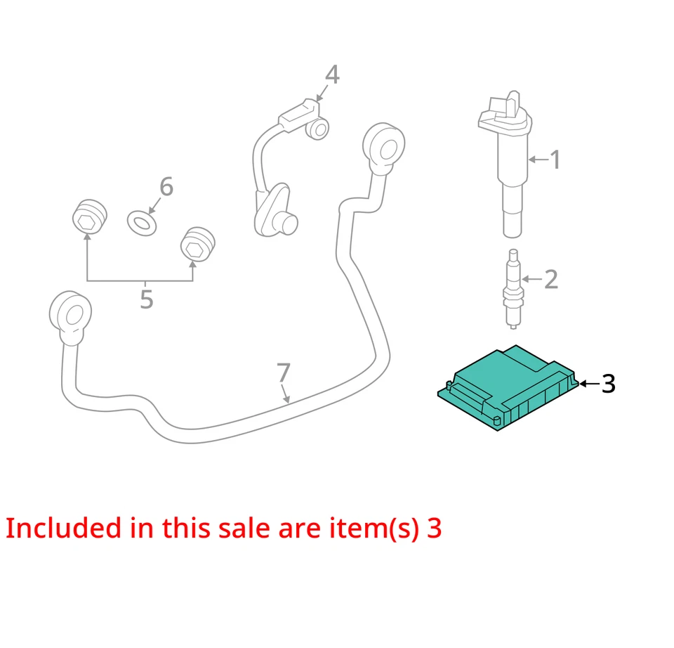 Módulo de control electrónico ECM motor 3,0 L turbo compatible con BMW X6 15-19 3843338 Foto 3 de 4