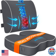 Poduszka siedziska SweetSlubr, poduszka podtrzymująca lędźwi z regulowanym paskiem - krzesło Cushi