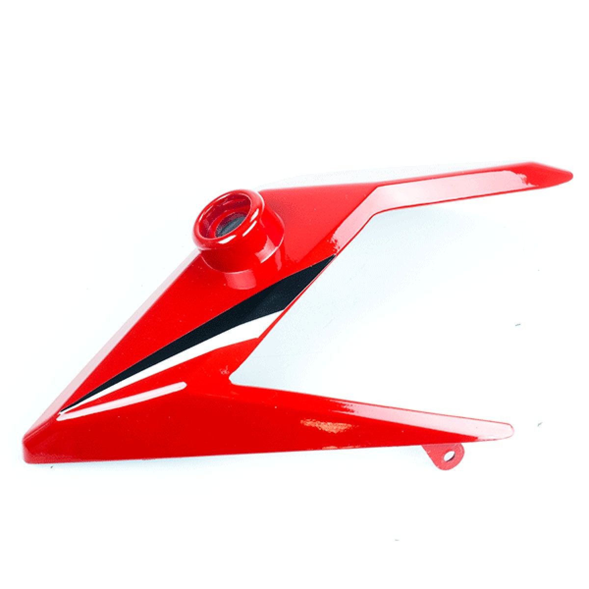 Left Headlight Panel Red for ZS125-48F, ZS125-48F-E4 Screw-on Easy Installation