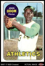 1969 Topps #195 Blue Moon Odom Athletics 3 - VG