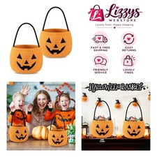 Charming 2-Pack Halloween Trick or Treat Buckets - Safe  Fun for Kids