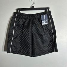 DSG Boys' Woven Soccer Shorts Athletic Fit Pure Black Size L Youth Athletic Wear