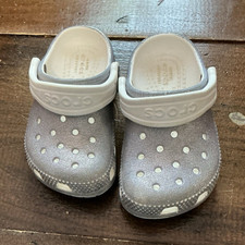 Crocs Classic Glitter Clog Unisex Kids Slip-O...