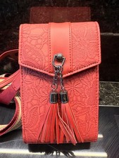 Damen Umhängetasche Rot mit kleinem Portemon...