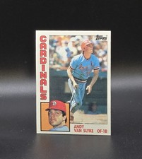 1984 Topps ANDY VAN SLYKE Rookie Card #206 St Louis Cardinals Pittsburgh Pirates. rookie card picture