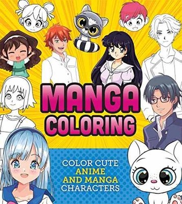 Manga Coloring Book: Color Cute - Paperback, by Editors of Chartwell - Very Good