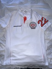 Vintage 2008 McLaren F1 polo shirt Hamilton Drivers World Champion White size Xs