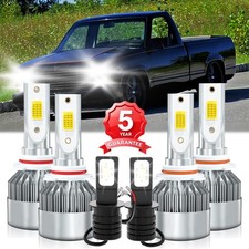 For Chevrolet C1500 1988-1998 Led Headlight High Low Beam Fog Light Bulb 6000k