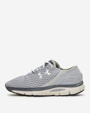 Under Armour SpeedForm Gemini Mens 10.5 Womens 12 Gray Running Shoes 3026770-011