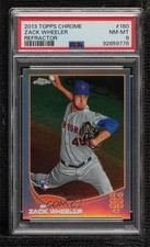 2013 Topps Chrome Refractor Zack Wheeler #180 PSA 8 4kh