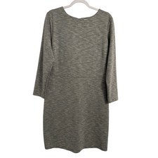Old Navy NWT Women's L Simple Long Sleeve Knit Gray Dress Normcore Staple Preppy