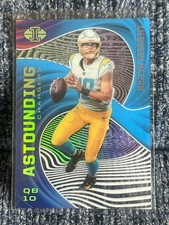 2020 Panini Illusions - Astounding Justin Herbert #A3 Light Blue /299 (RC)