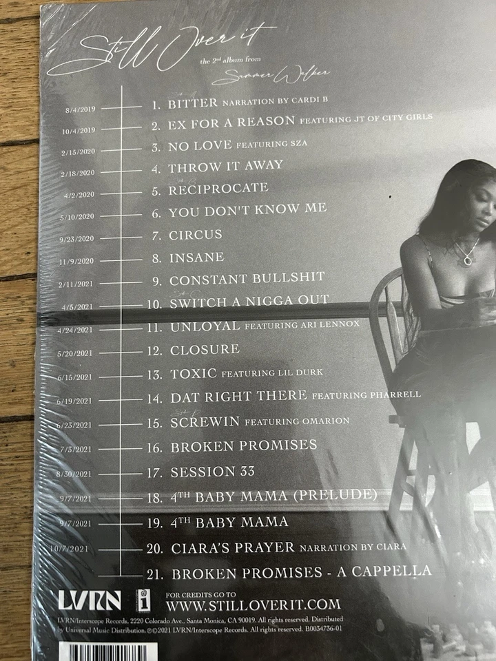 Summer Walker Still Over It TARGET EXCLUSIVE White Vinyl NEW Sealed + Bonus Song - Image 3 of 4