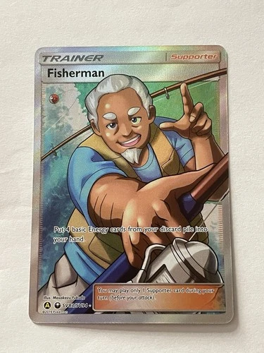 Pokemon TCG - Fisherman SV83/SV94 Hidden Fates: Shiny Vault Holo Shiny Holo Rare